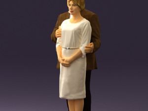 man and woman together 0562 3d print ready 3D Druckmodell
