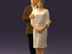 man and woman together 0562 3d print ready 3D Druckmodell