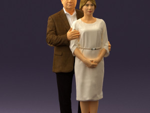 man and woman together 0562 3d print ready 3D Druckmodell