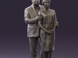 man and woman together 0562 3d print ready 3D Druckmodell