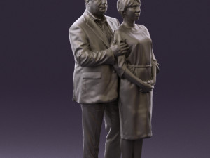 man and woman together 0562 3d print ready 3D Druckmodell
