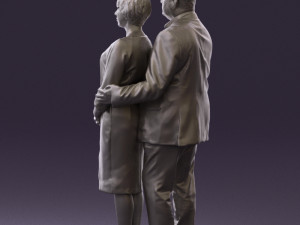 man and woman together 0562 3d print ready 3D Druckmodell