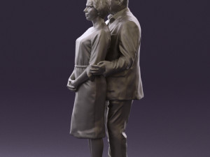 man and woman together 0562 3d print ready 3D Druckmodell