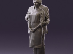 man and woman together 0562 3d print ready 3D Druckmodell