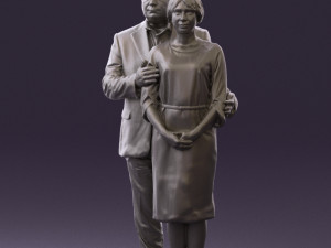 man and woman together 0562 3d print ready 3D Druckmodell