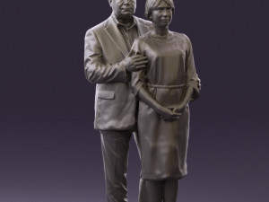 man and woman together 0562 3d print ready 3D Druckmodell
