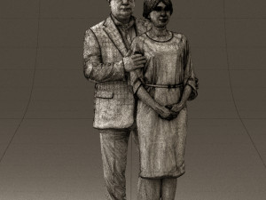 man and woman together 0562 3d print ready 3D Druckmodell