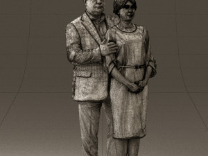 man and woman together 0562 3d print ready 3D Druckmodell