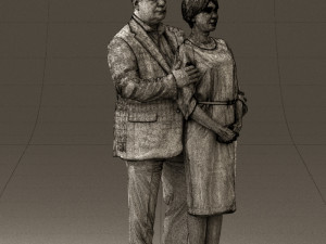 man and woman together 0562 3d print ready 3D Druckmodell