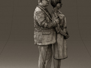 man and woman together 0562 3d print ready 3D Druckmodell