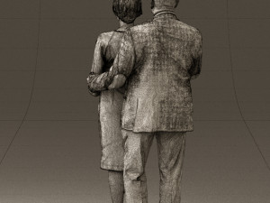 man and woman together 0562 3d print ready 3D Druckmodell