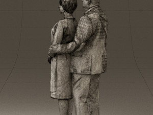 man and woman together 0562 3d print ready 3D Druckmodell