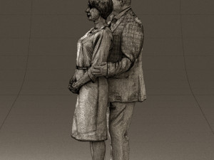 man and woman together 0562 3d print ready 3D Druckmodell