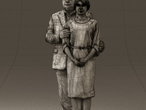 man and woman together 0562 3d print ready 3D Druckmodell