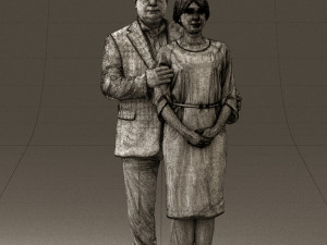 man and woman together 0562 3d print ready 3D Druckmodell