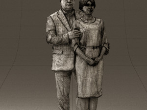 man and woman together 0562 3d print ready 3D Druckmodell