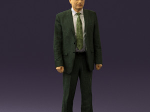 old man in black suit 0564 3d print ready 3D Принт Модель