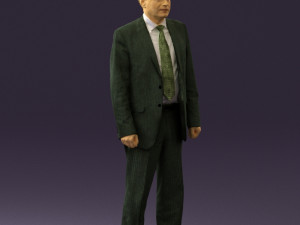 old man in black suit 0564 3d print ready 3D Принт Модель