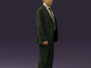 old man in black suit 0564 3d print ready 3D Принт Модель