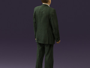 old man in black suit 0564 3d print ready 3D Принт Модель