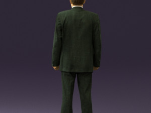 old man in black suit 0564 3d print ready 3D Принт Модель