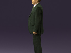 old man in black suit 0564 3d print ready 3D Принт Модель