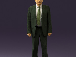 old man in black suit 0564 3d print ready 3D Принт Модель