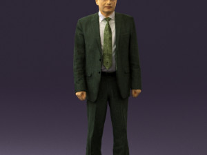 old man in black suit 0564 3d print ready 3D Принт Модель