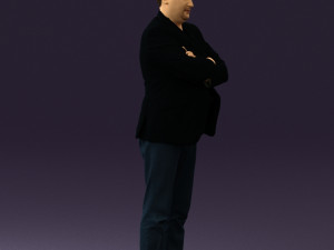 man in black top jeans 0565 Model 3D