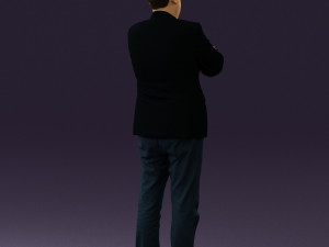 man in black top jeans 0565 Model 3D