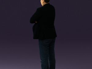 man in black top jeans 0565 Model 3D
