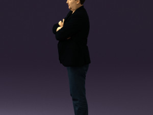man in black top jeans 0565 Model 3D