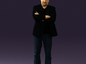 man in black top jeans 0565 Model 3D
