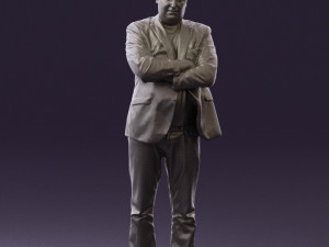 man in black top jeans 0565 Model 3D