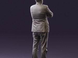 man in black top jeans 0565 Model 3D