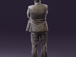 man in black top jeans 0565 Model 3D