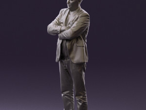 man in black top jeans 0565 Model 3D