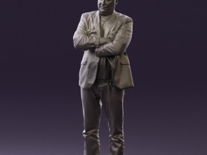 man in black top jeans 0565 Model 3D