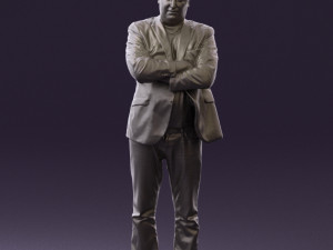 man in black top jeans 0565 Model 3D