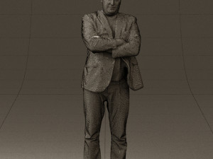 man in black top jeans 0565 Model 3D