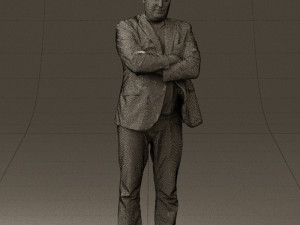 man in black top jeans 0565 Model 3D