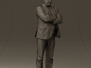 man in black top jeans 0565 Model 3D