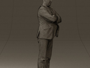 man in black top jeans 0565 Model 3D