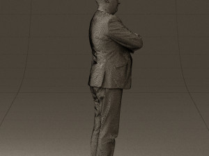 man in black top jeans 0565 Model 3D