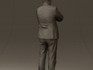 man in black top jeans 0565 Model 3D