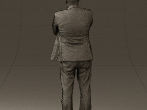 man in black top jeans 0565 Model 3D