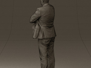 man in black top jeans 0565 Model 3D