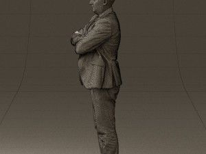 man in black top jeans 0565 Model 3D