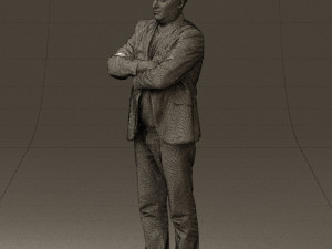 man in black top jeans 0565 Model 3D