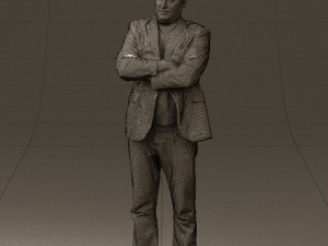 man in black top jeans 0565 Model 3D